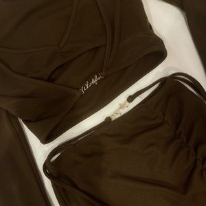 White Fox Boutique Brown Going Out Set